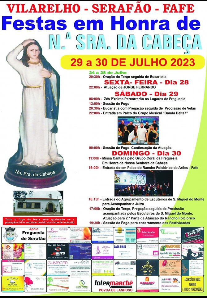 Festa em Honra de Nossa Senhora da Cabeça 2023 Fafe