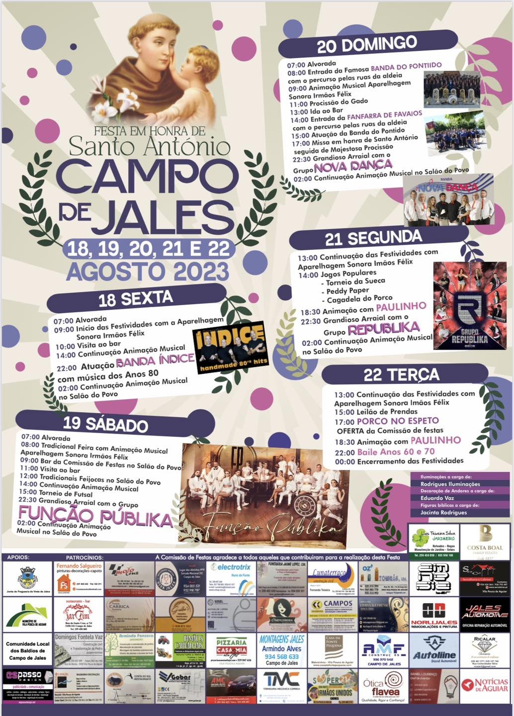 Festas em Honra de Santo António 2023 Campo de Jales