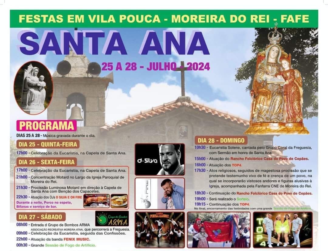 Festa Em Honra De Santa Ana 2024 Moreira Do Rei