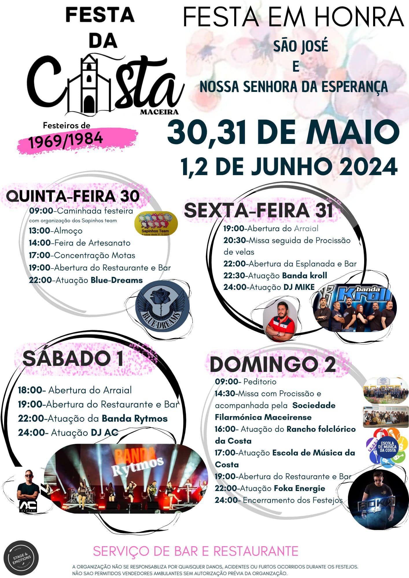 Festa em Honra de Santo Amaro e Santo António 2024 Ortigosa