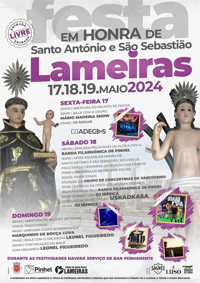 Festas Em Honra De Santo Ant Nio Lameiras