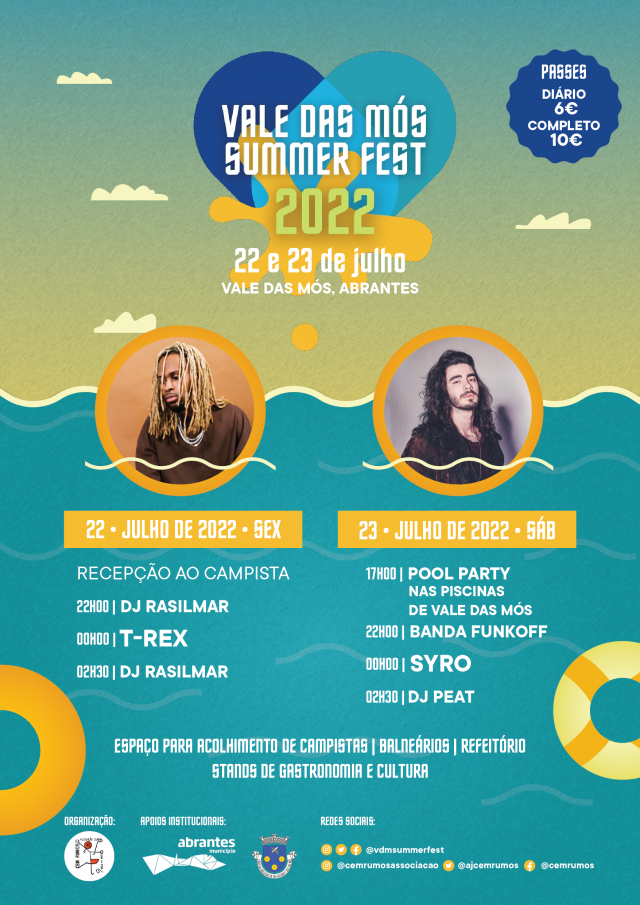 Cartaz Vale das Mós Summer Fest 2022
