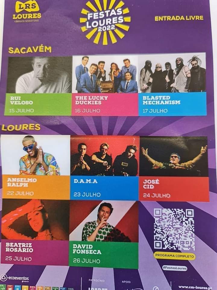 Cartaz Festas de Loures 2022