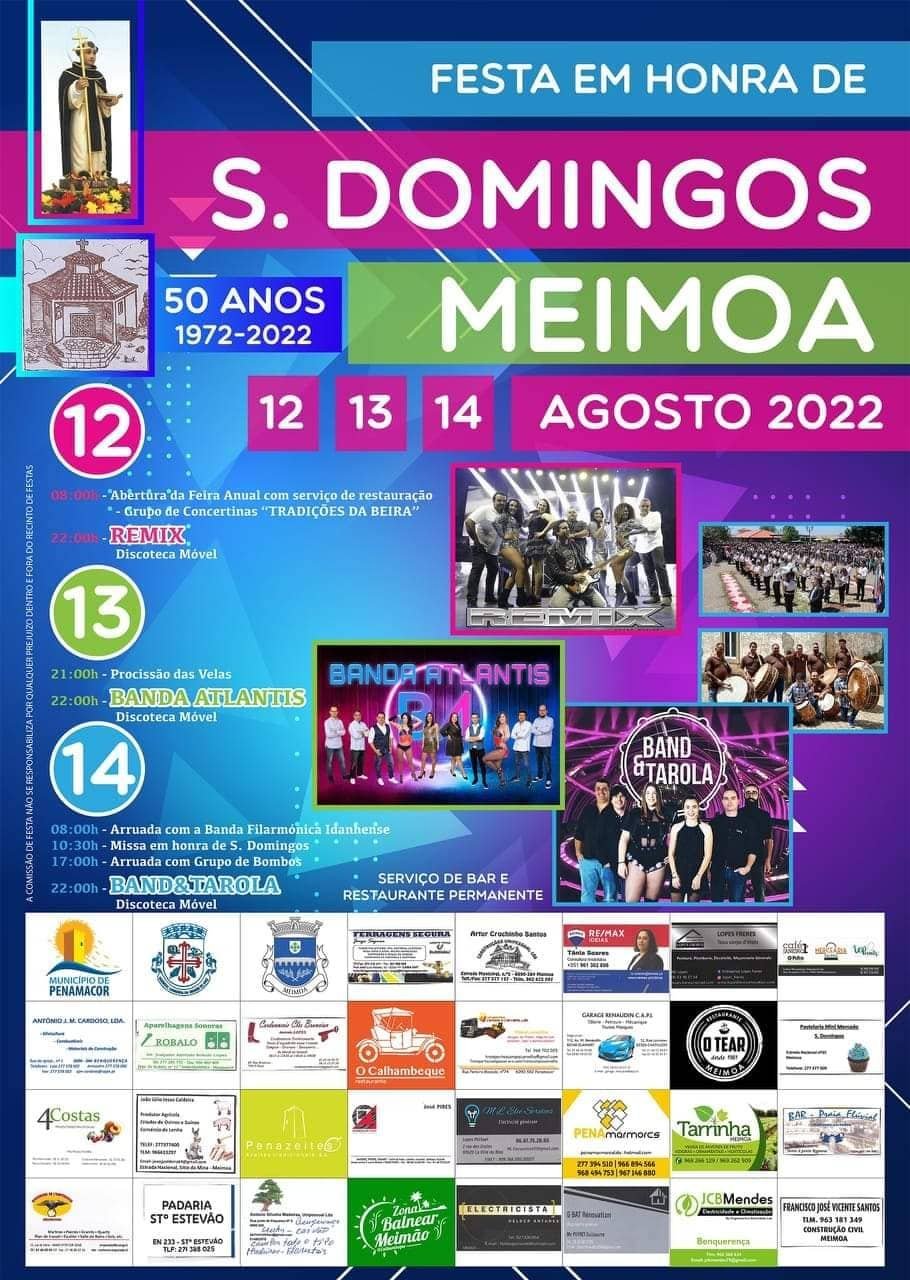 Cartaz Festa em Honra de São Domingos 2022