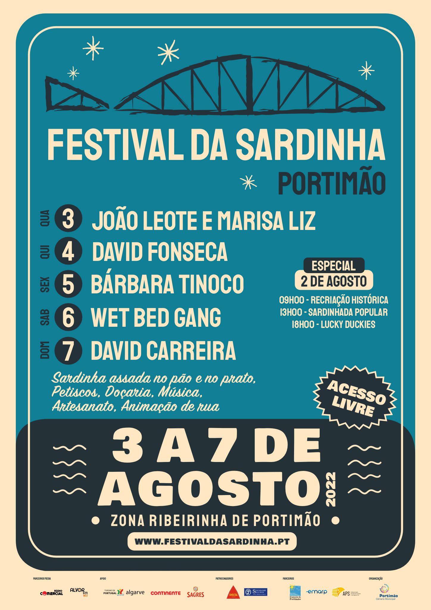 Cartaz Festival da Sardinha 2022