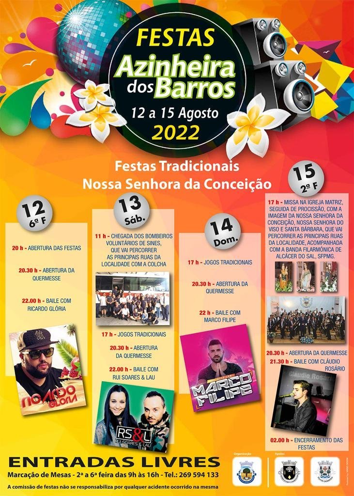 Cartaz Festas Tradicionais Nossa Senhora da Conceição 2022