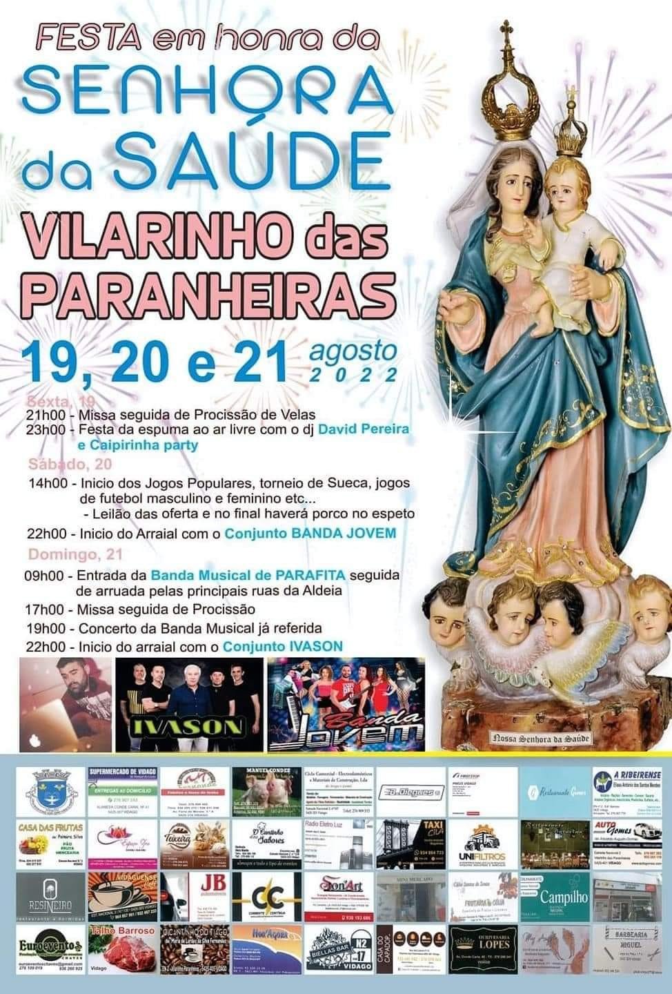 Cartaz Festa em Honra da Senhora da Saúde 2022
