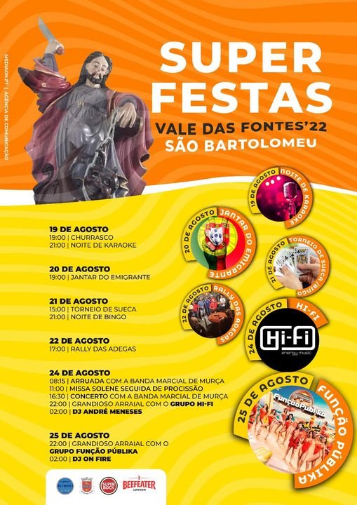 Cartaz Super Festas Vale das Fontes 2022