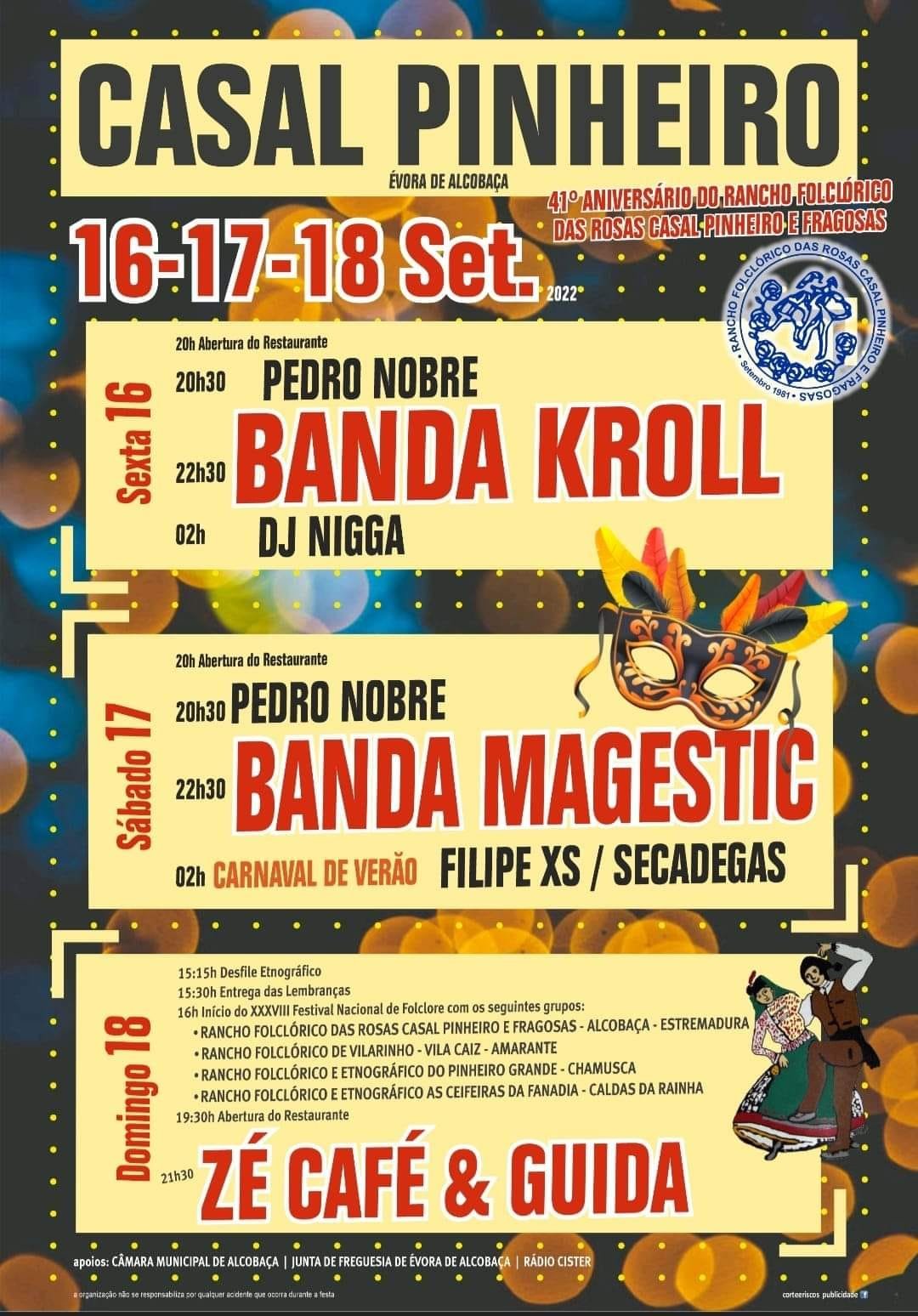 Cartaz Festas de Casal Pinheiro 2022