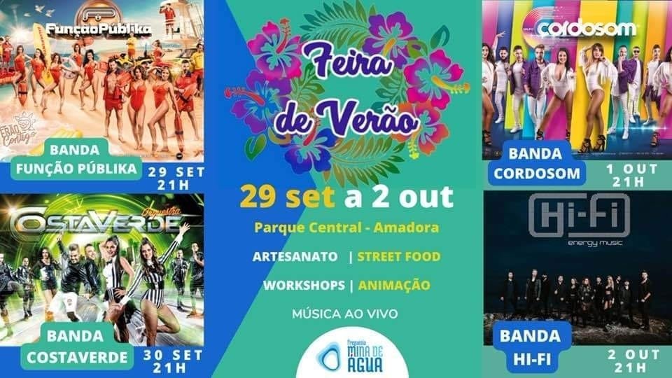 Cartaz Feira de Verão Mina D' Água 2022 
