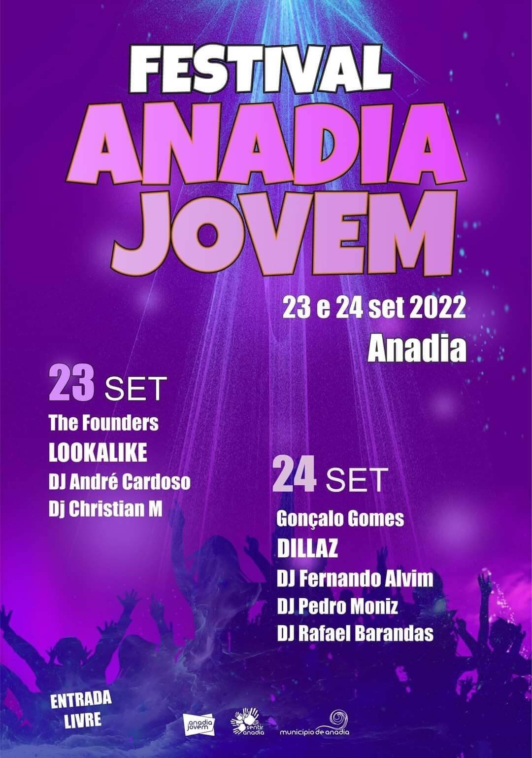 Cartaz Festival Anadia Jovem 2022