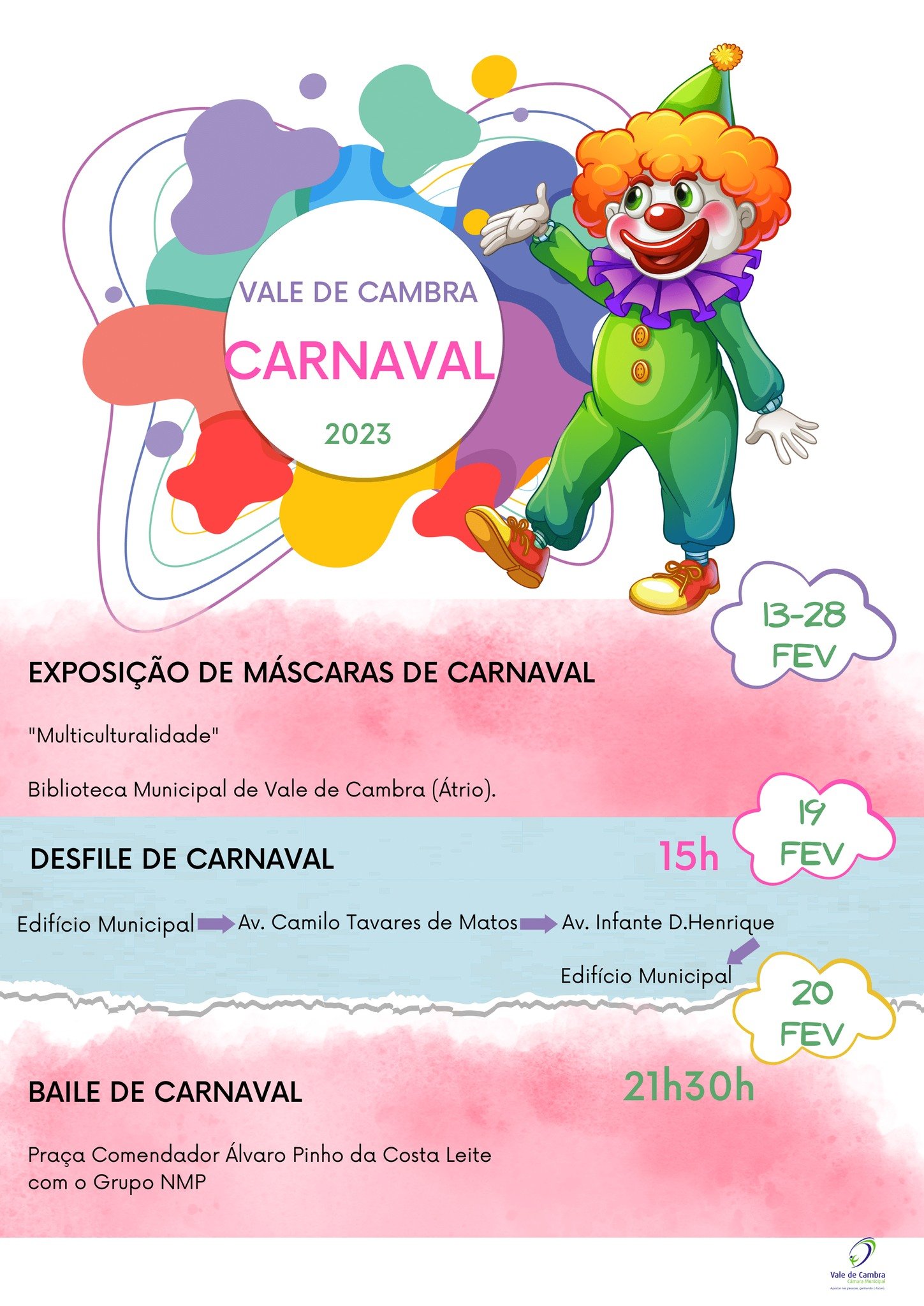 Cartaz Carnaval de Vale de Cambra 2023