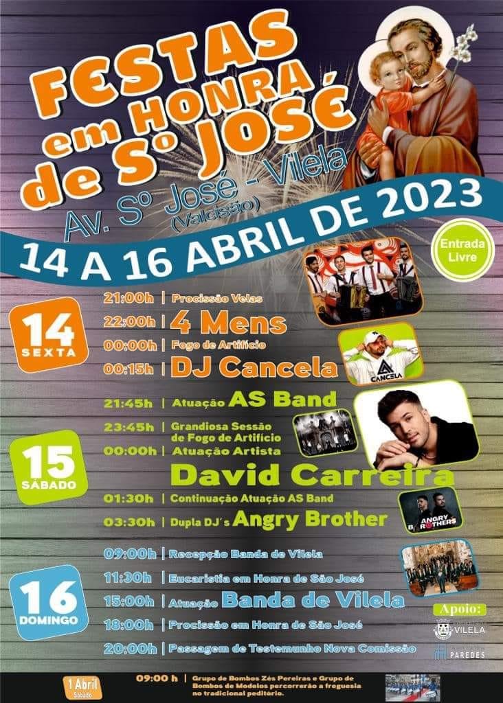 Cartaz Festa de São José 2023 - Vilela