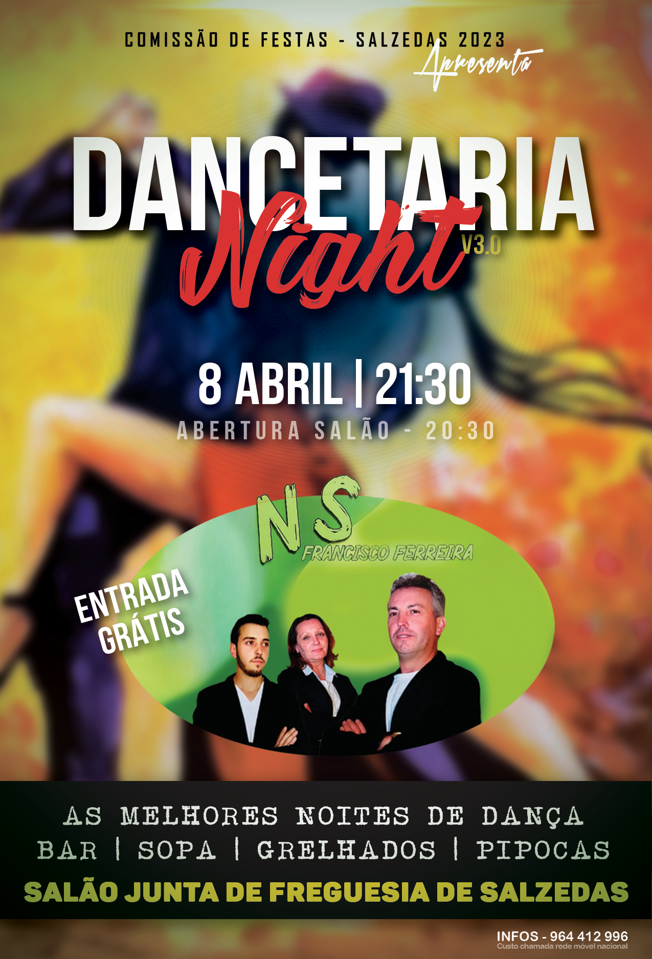 Cartaz Dancetaria Night 2023