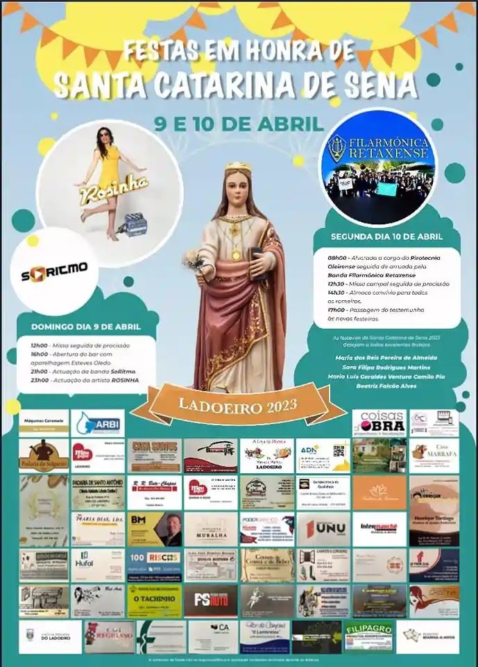 Cartaz Festa Santa Catarina Sena 2023 - Ladoeiro