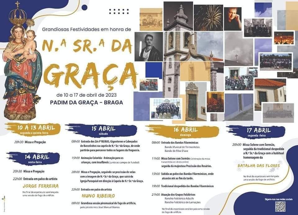 Cartaz Festas N.ª Sr.ª da Graça 2023 - Padim da Graça