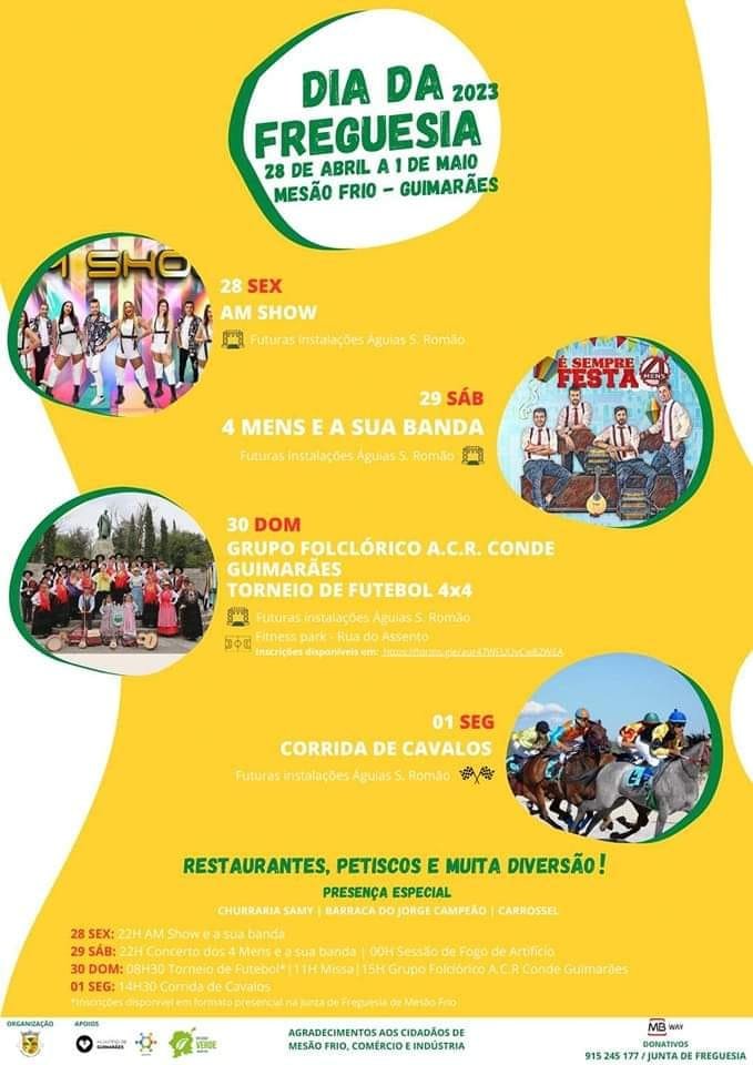 Cartaz Dia da Freguesia 2023 - Mesão Frio