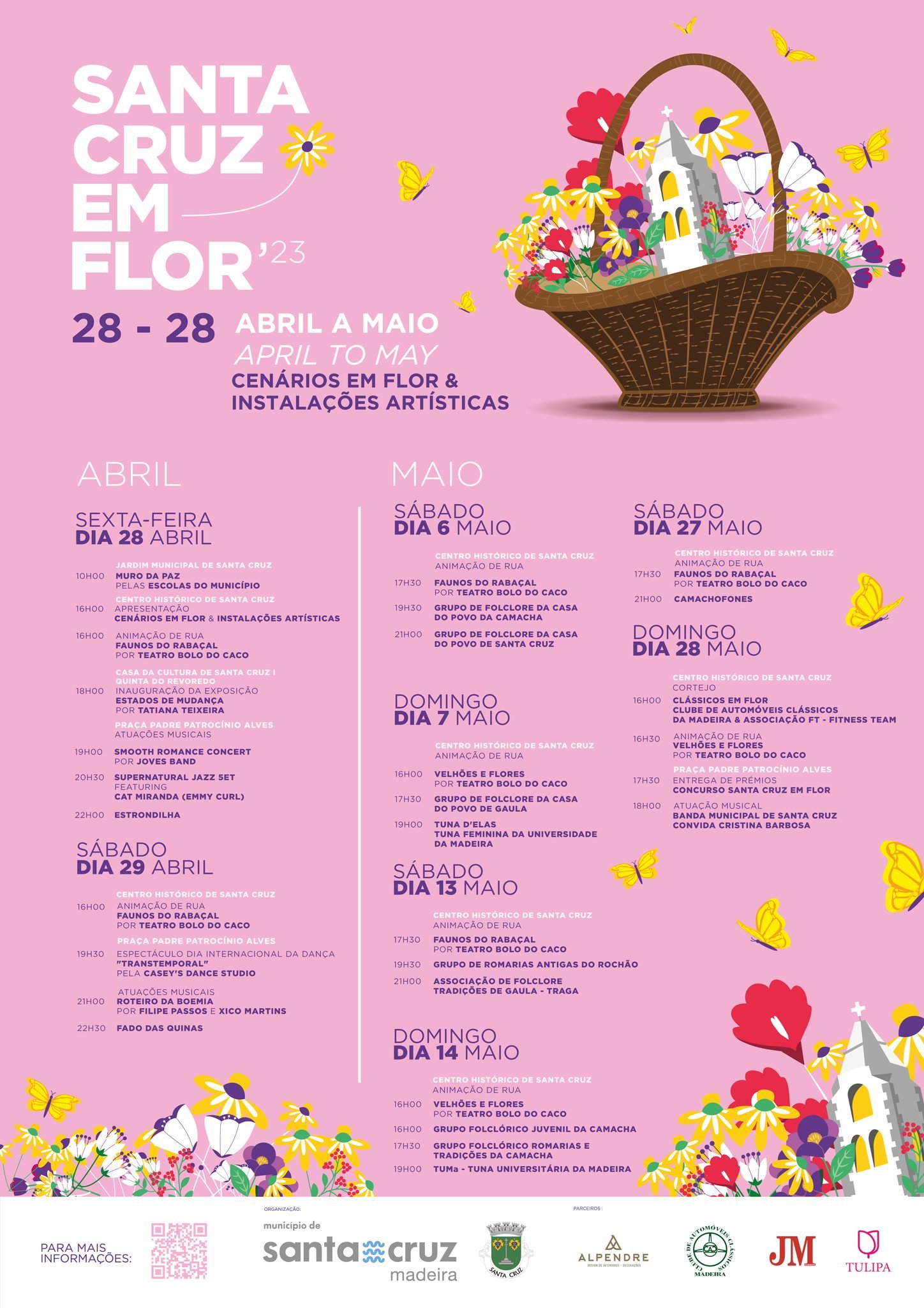 Cartaz Santa Cruz em Flor 2023 - Santa Cruz 