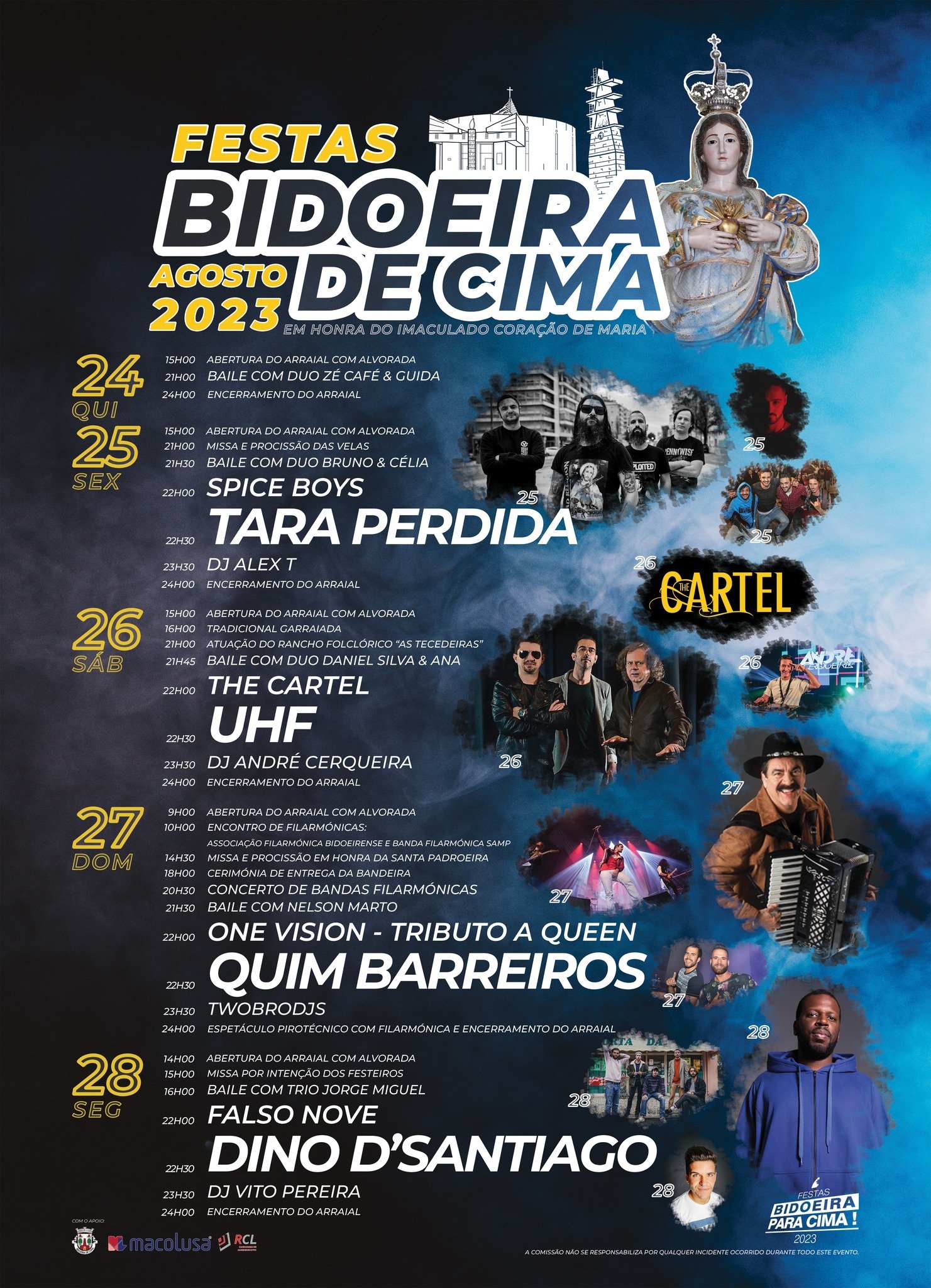 Cartaz Festas Bidoeira de Cima 2023 