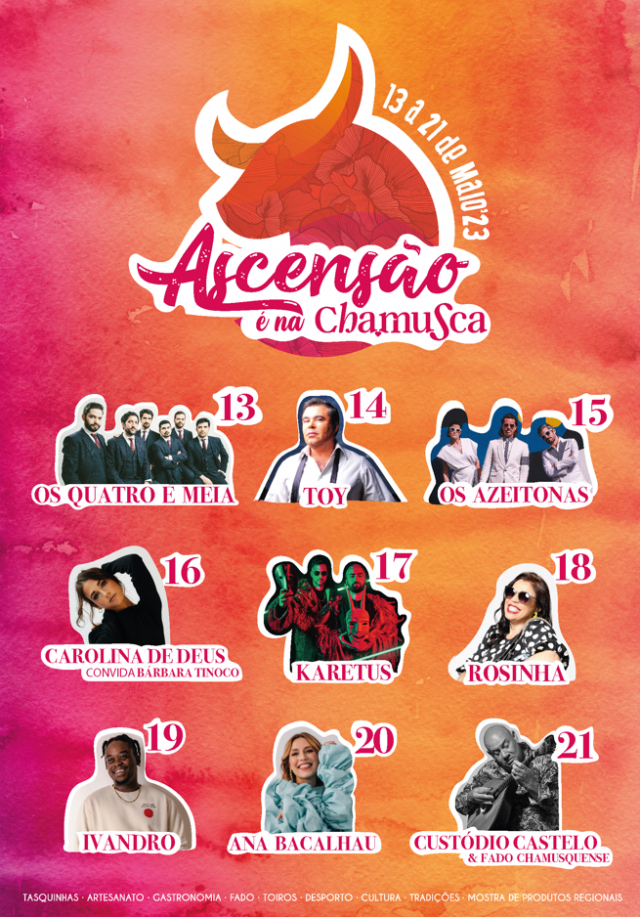 Cartaz Festas da Ascensão 2023 - Chamusca