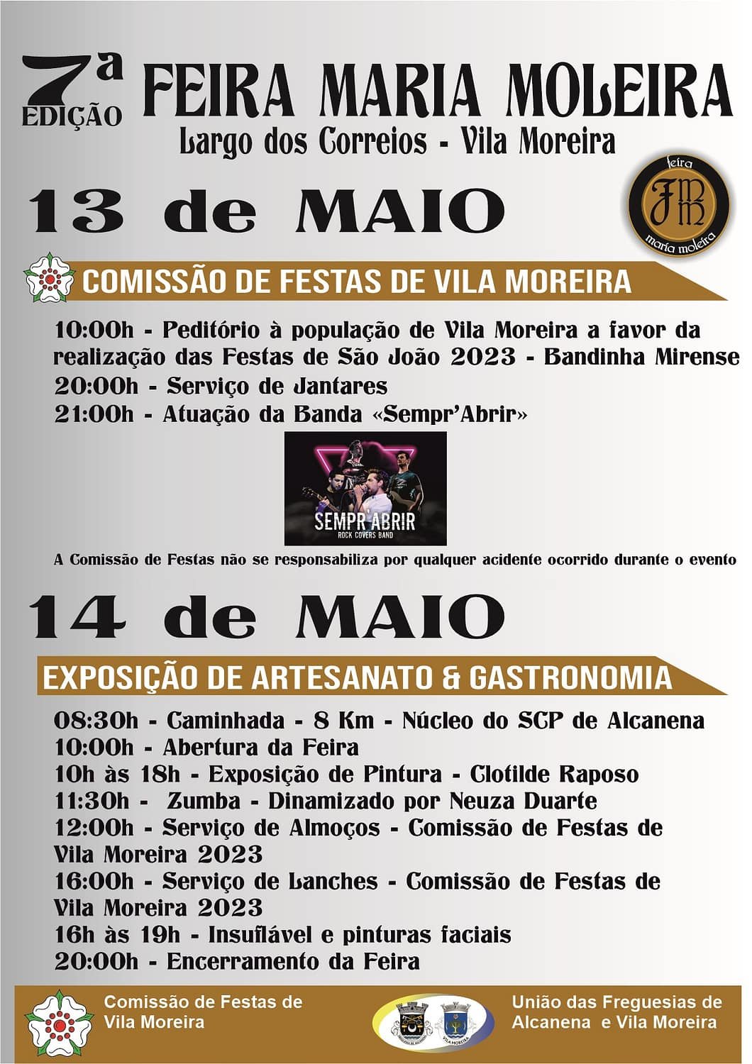 Cartaz Feira Maria Moleira 2023 - Vila Moreira