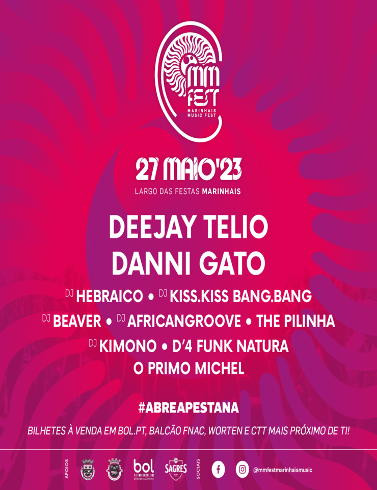 Cartaz MMFEST – MARINHAIS MUSIC FEST 2023 - Marinhais