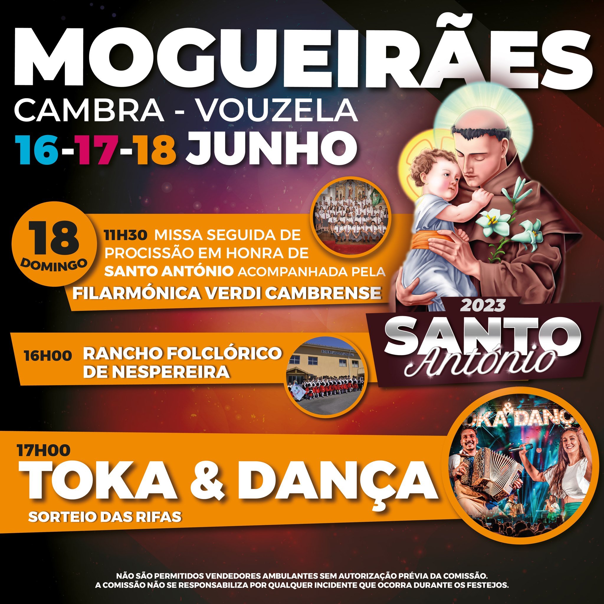 Cartaz Festas de Santo António 2023 - Mogueirães