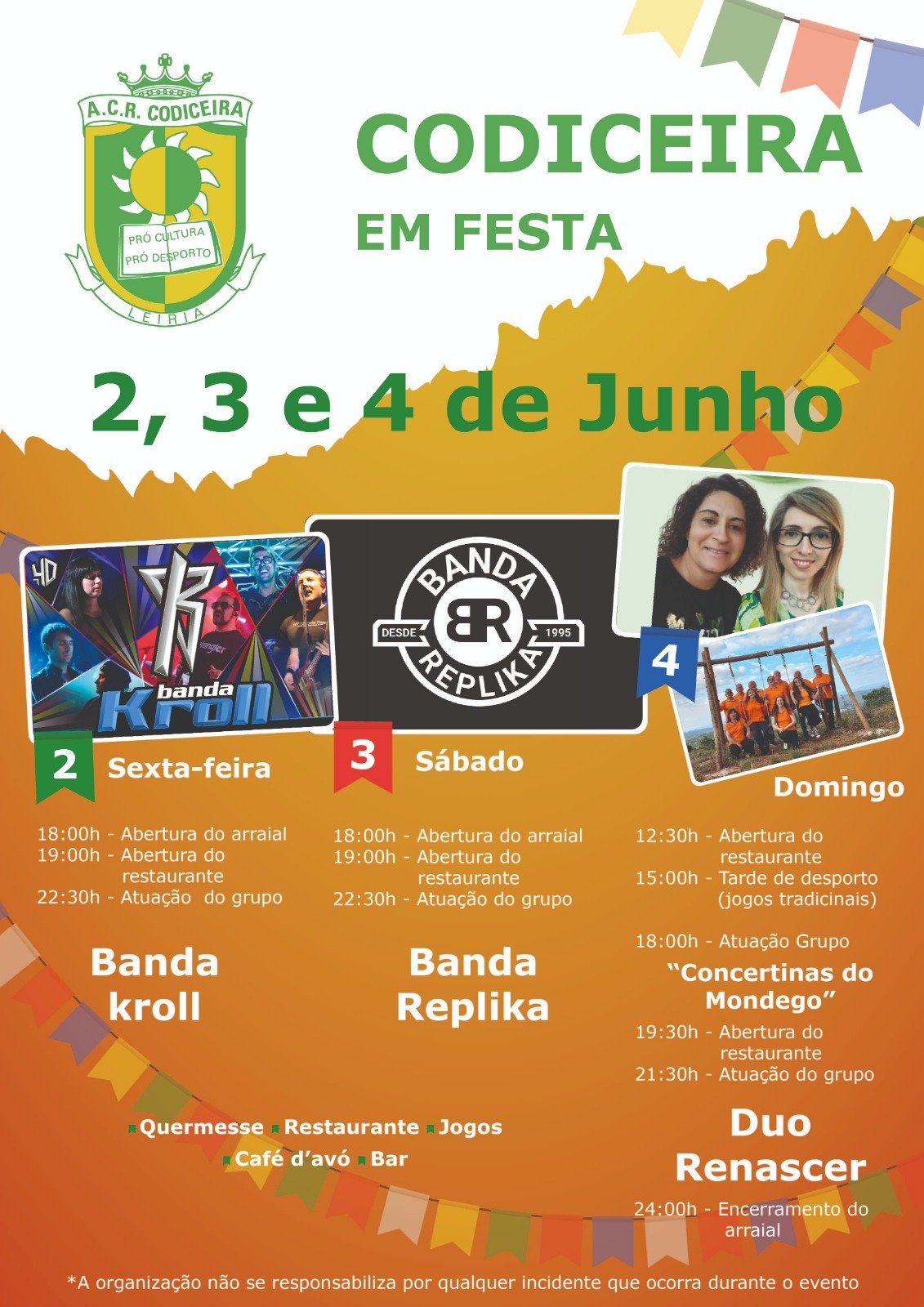 Cartaz Codiceira em Festa 2023 - Leiria