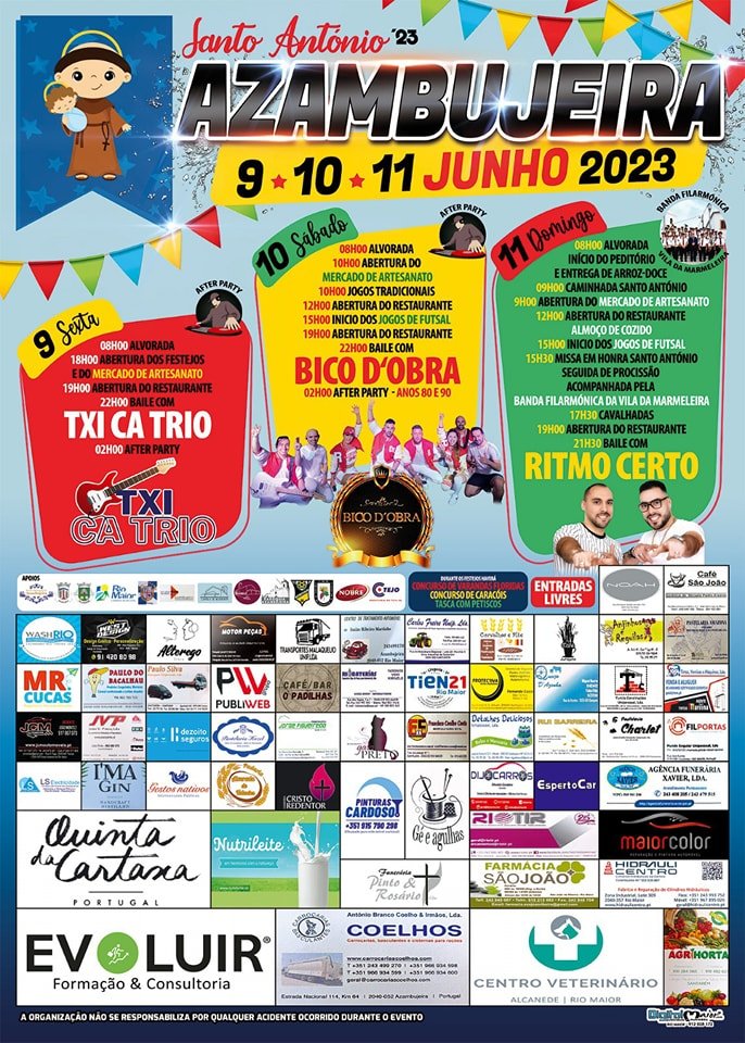 Cartaz Festas de Santo António 2023 - Azambujeira