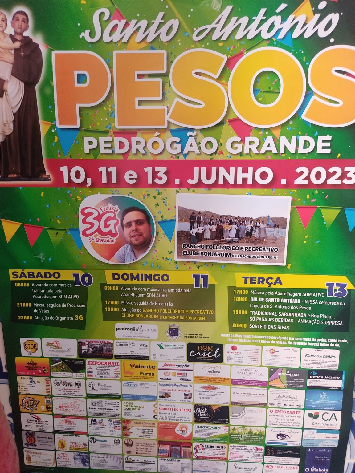 Cartaz Festa de Santo António 2023 - Pesos Fundeiros