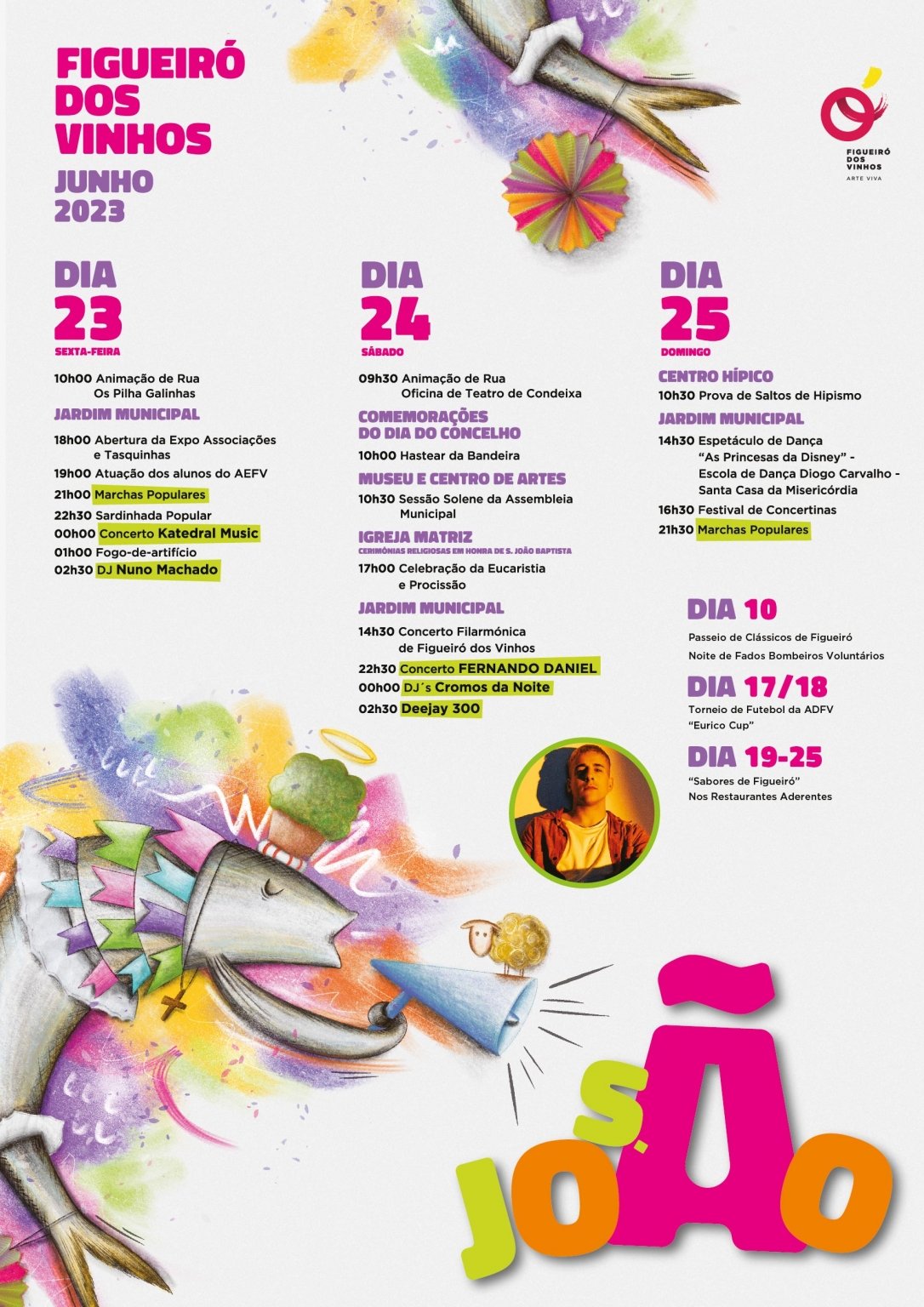 Cartaz Festas de São João 2023 - Figueiró dos Vinhos