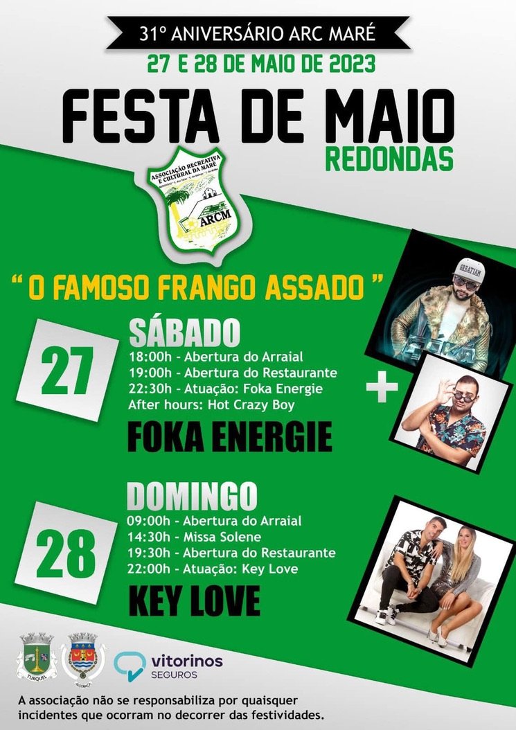 Cartaz Festa de Maio 2023 - Redondas
