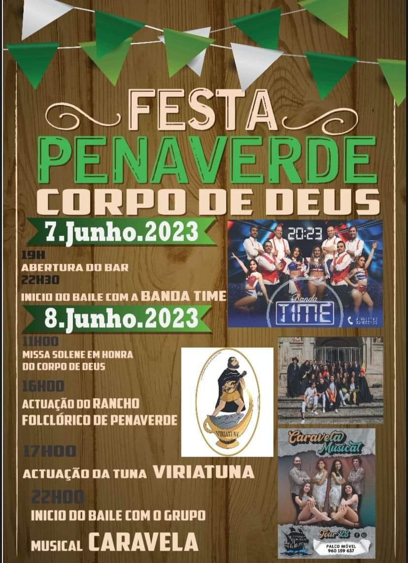 Cartaz Festas de Corpo de Deus 2023 - Penaverde