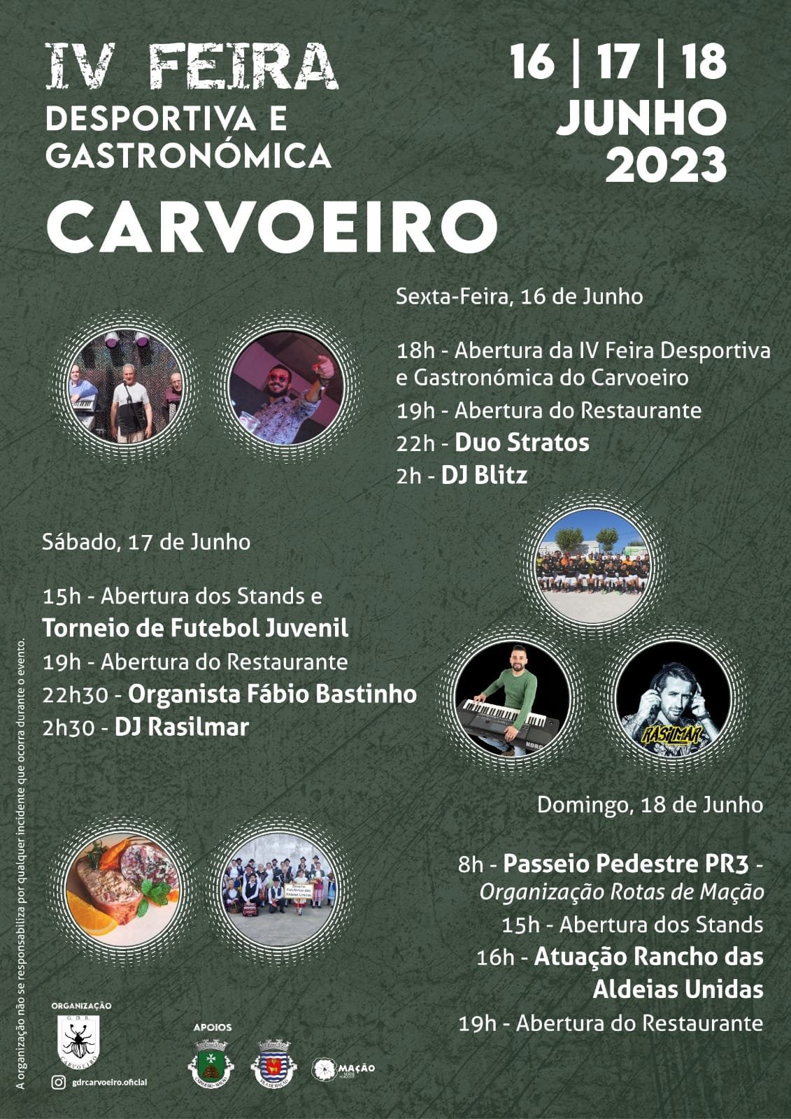 Cartaz IV Feira Desportiva e Gastronomica 2023 - Carvoeiro 