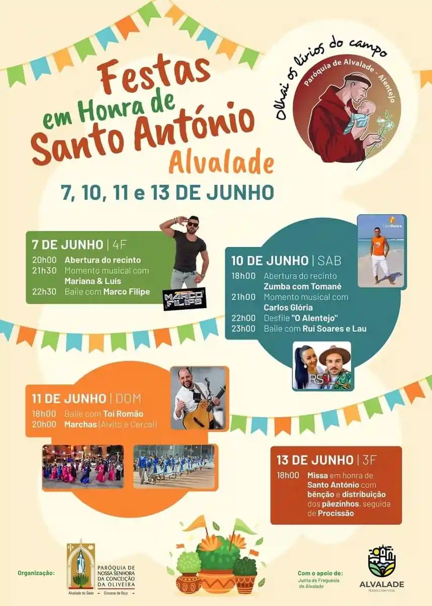 Cartaz Festas de Santo António 2023 - Alvalade