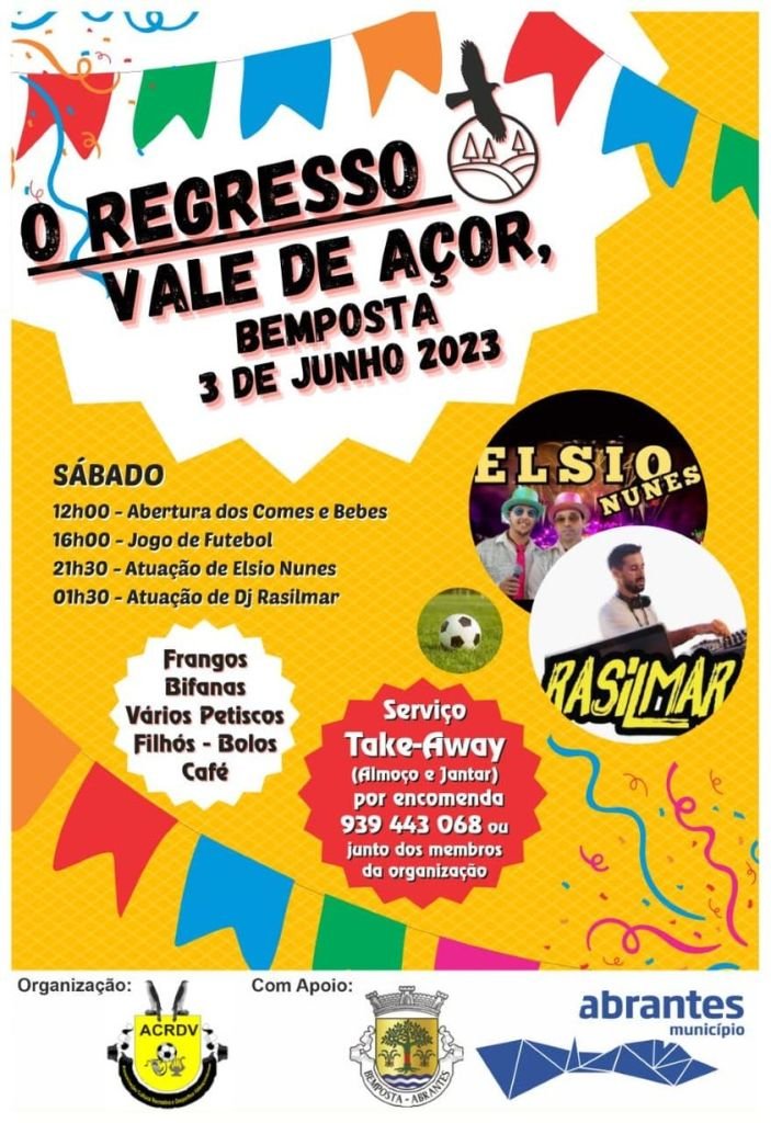 Cartaz Festas Vale de Açor 2023 - Bemposta