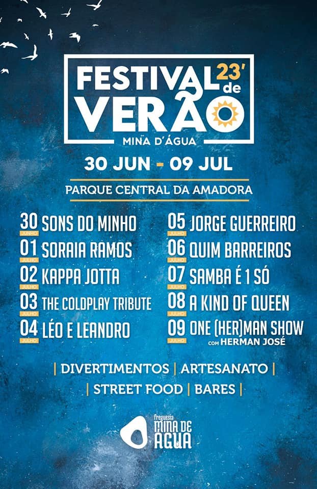 Cartaz Festival de Verão 2023 - Mina d Água