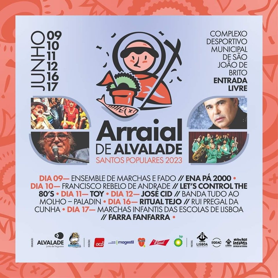 Cartaz Arraial de Alvalade 2023