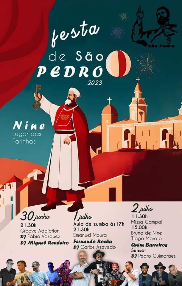 Cartaz Festa de São Pedro 2023 - Nine