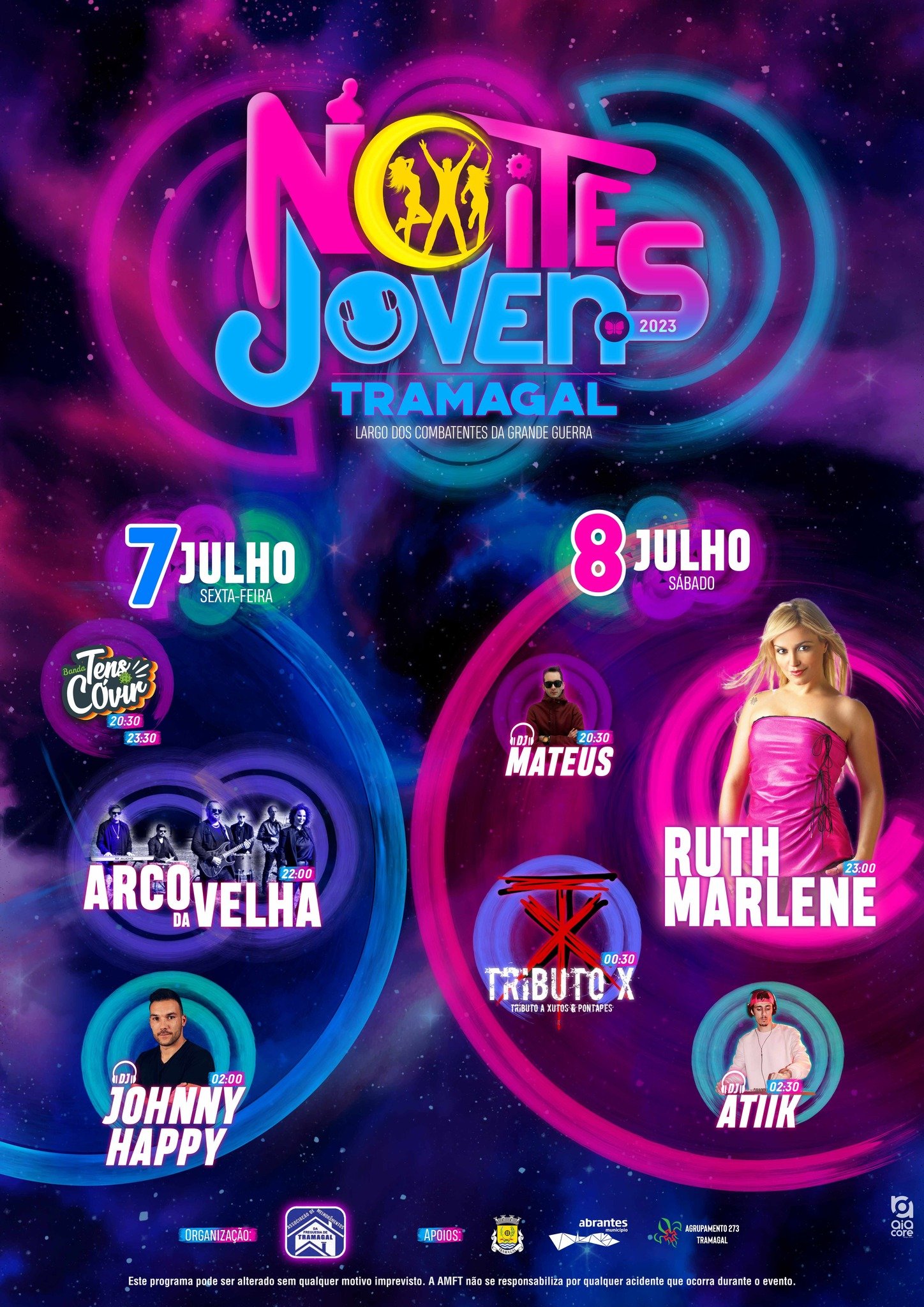 Cartaz Noites Jovens 2023 - Tramagal