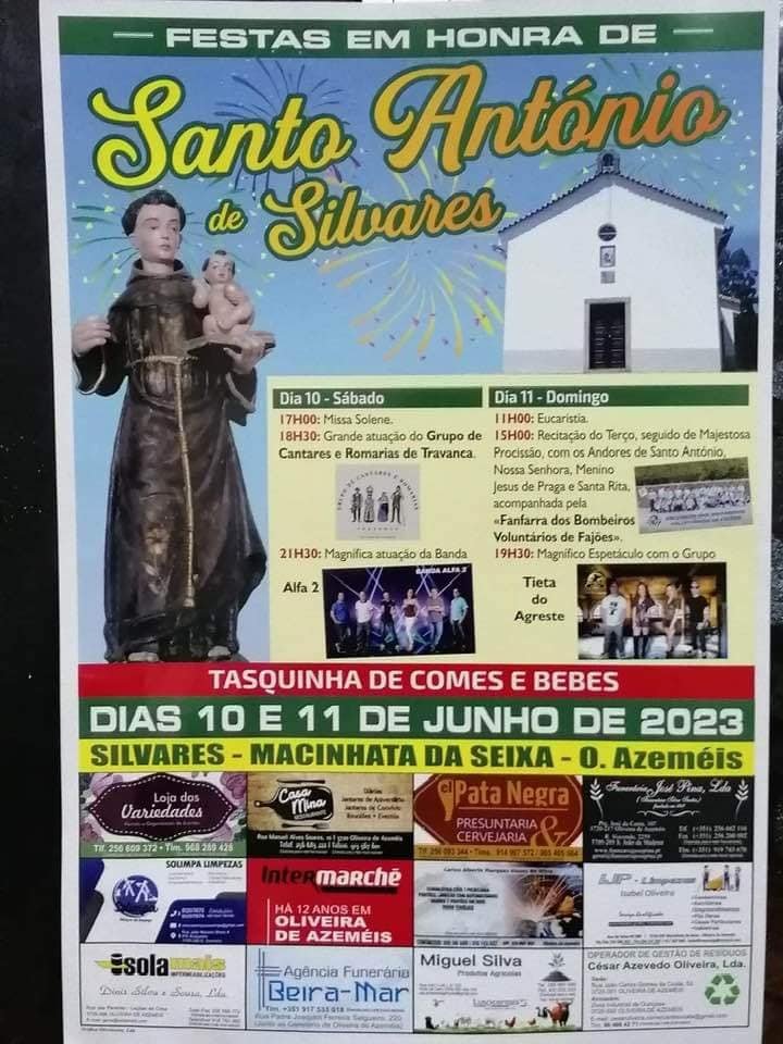 Cartaz Festas de Santo António 2023 - Silvares