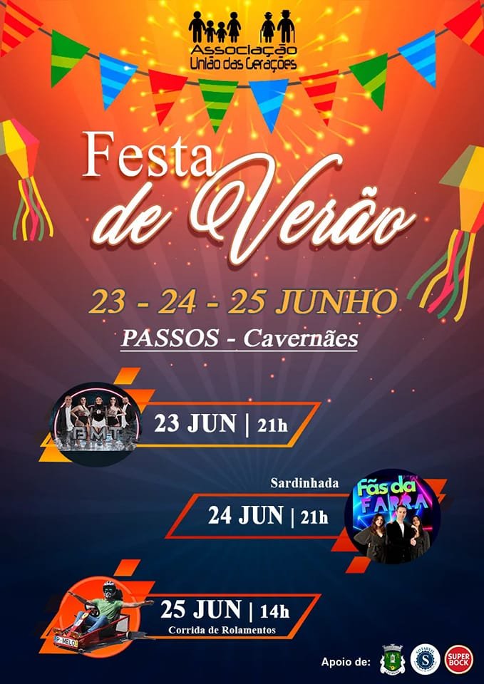 Cartaz Festa de Verão 2023 - Passos