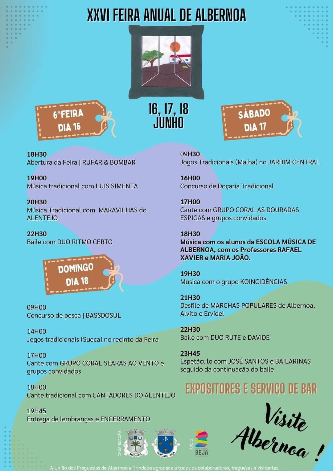 Cartaz XXVI Feira Anual de Albernoa 2023 - Beja