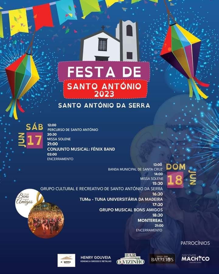 Cartaz Festa de Santo António 2023 - Santo António da Serra