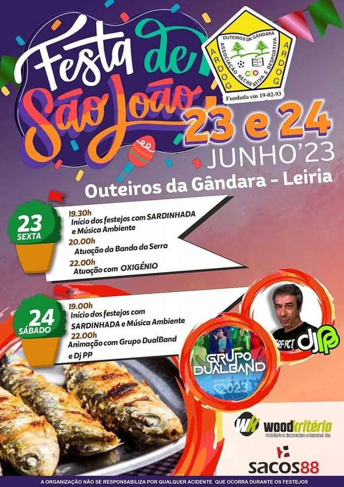 Cartaz Festa de São João 2023 - Outeiros da Gândara