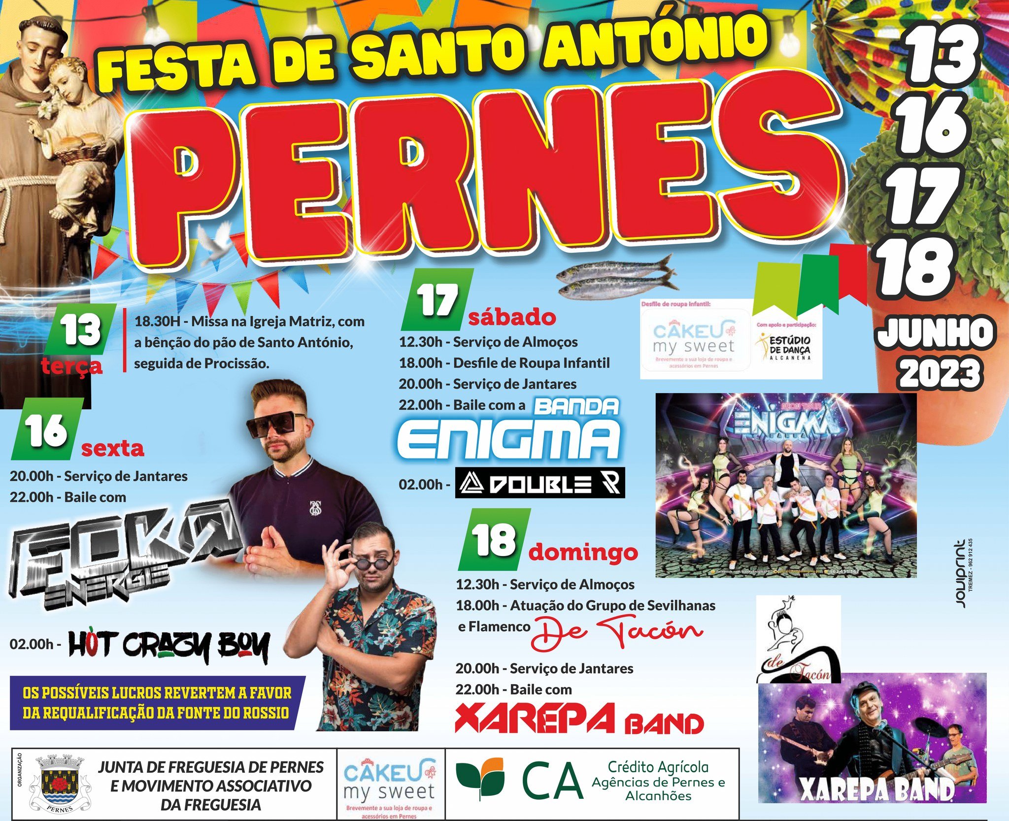 Cartaz Festa de Santo António 2023 - Pernes