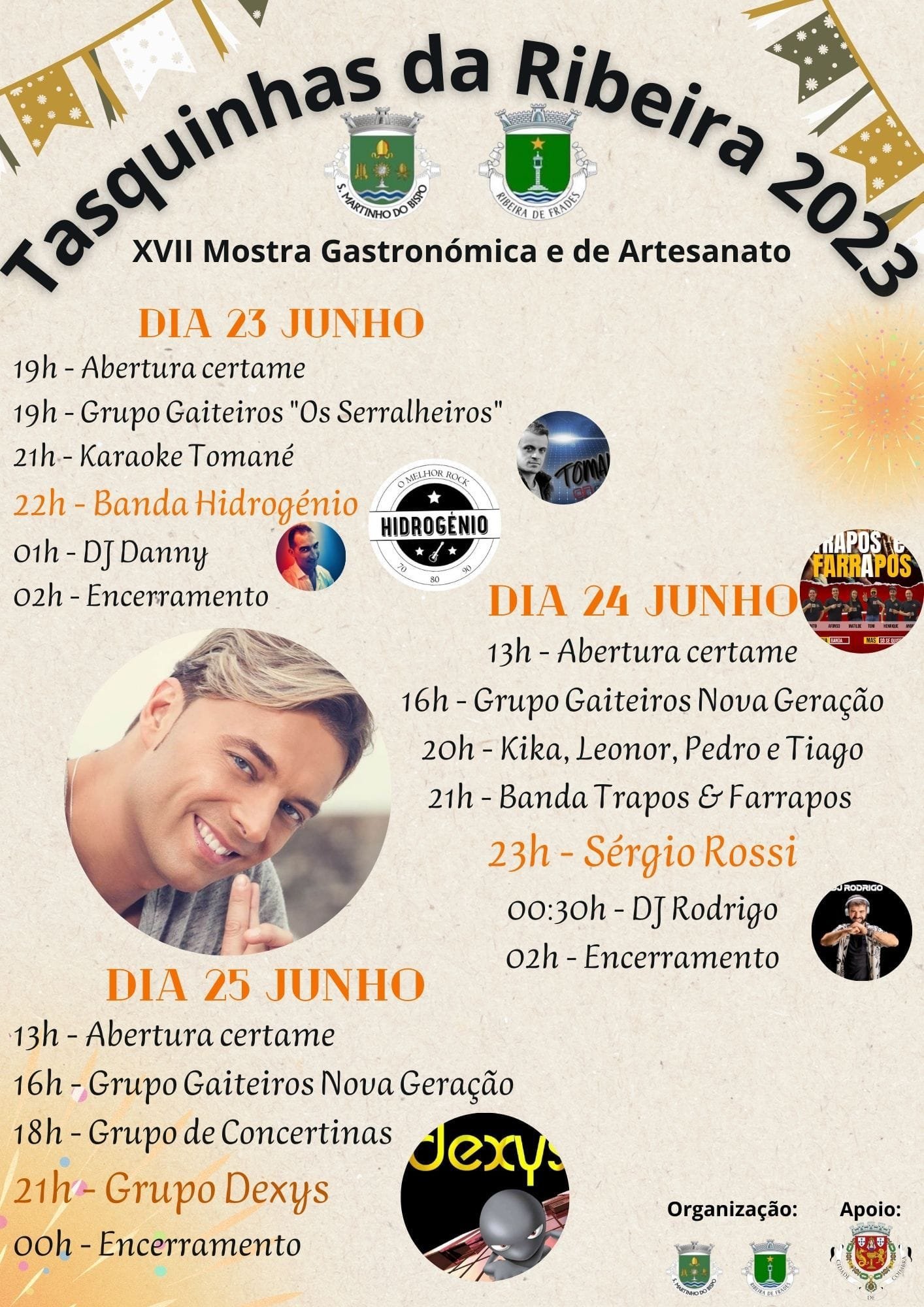 Cartaz Tasquinhas da Ribeira 2023 - Ribeira de Frades