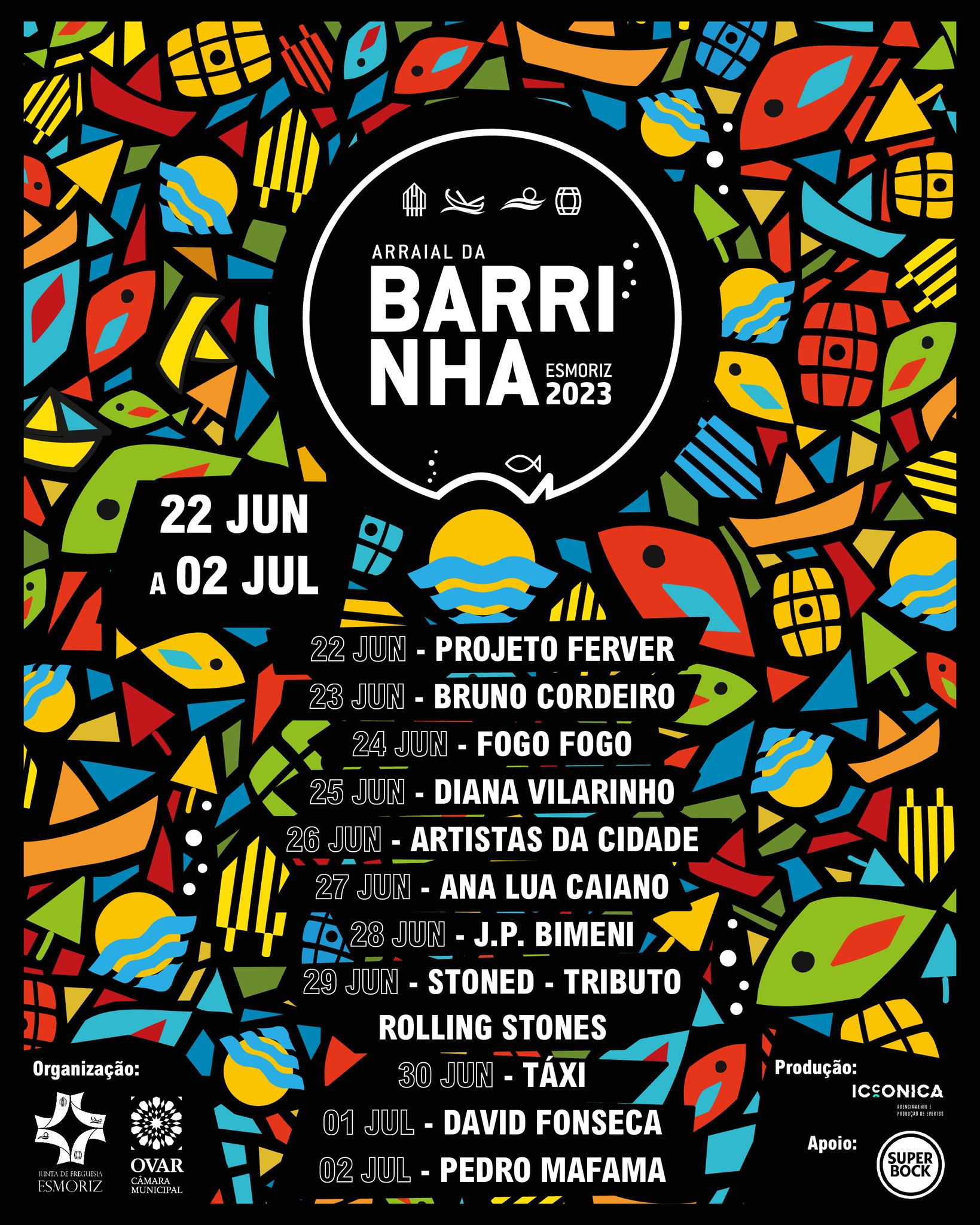 Cartaz Arraial da Barrinha 2023 - Esmoriz
