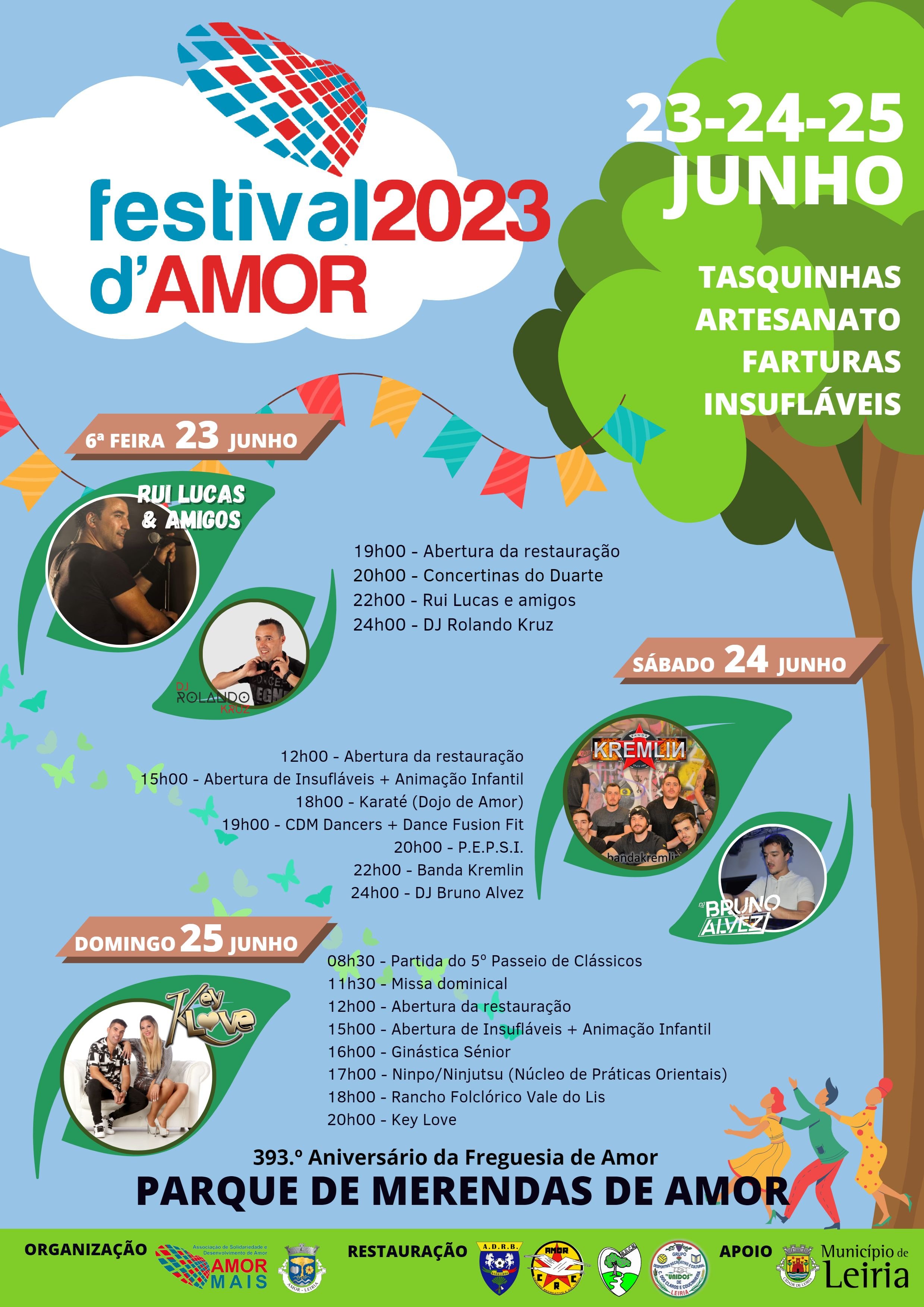 Cartaz Festival d`Amor 2023 - Leiria