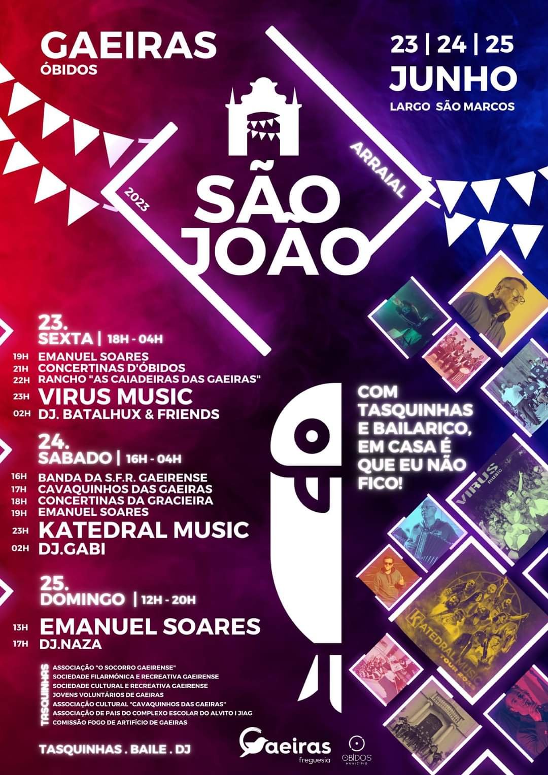Cartaz Festa de São João 2023 - Gaeiras